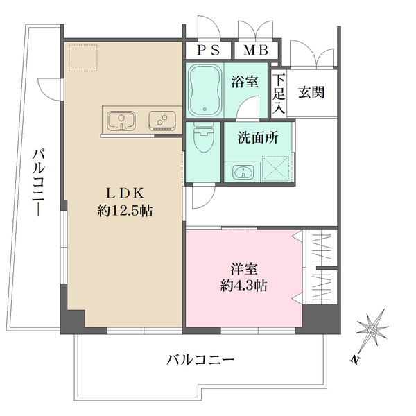 藤和柿の木坂コープの間取図