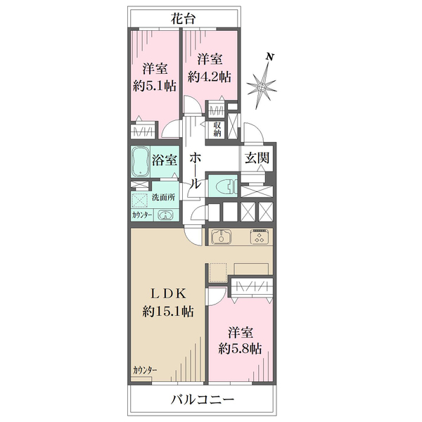 瀬田ハイツの間取図