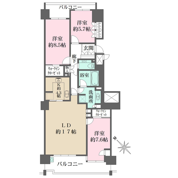 東京サーハウスセンターポートの間取図