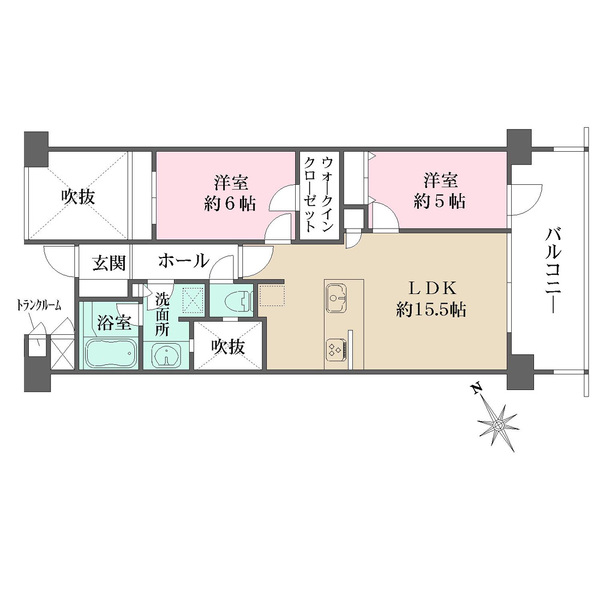 グランウェリス瀬田の間取図