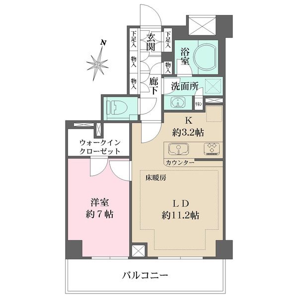 パークハウス杉並堀ノ内の間取図
