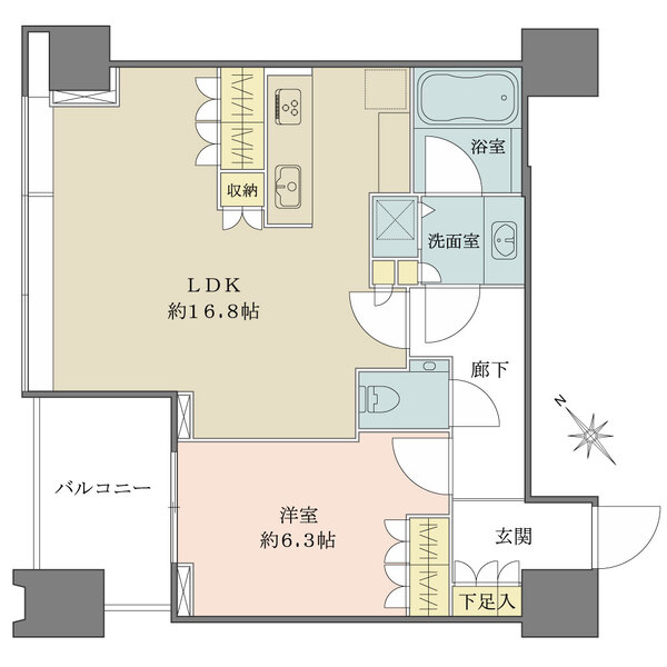 シティタワー麻布十番の間取図