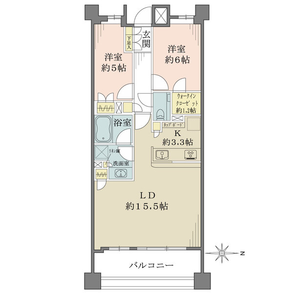 ザ・パークハウス市谷加賀町レジデンスの間取図