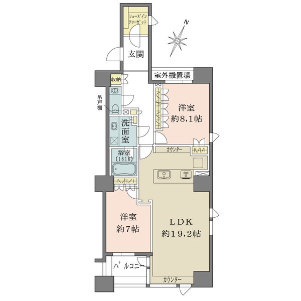 パークハウス二番町の間取図