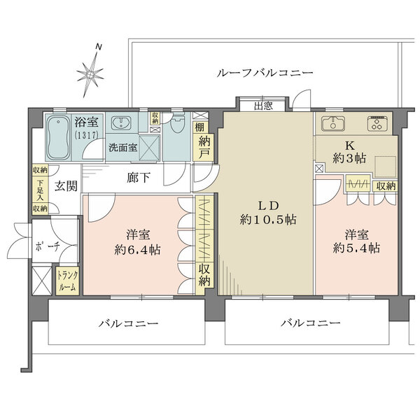 藤和シティホームズ市ヶ谷山伏町の間取図