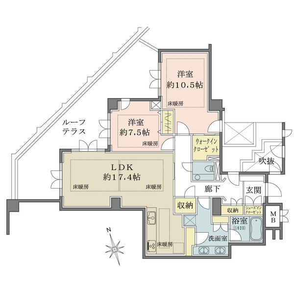 レジェンドヒルズ市ヶ谷若宮町の間取図