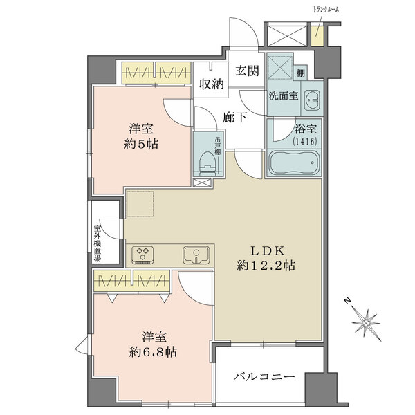 サンクタス築地の間取図