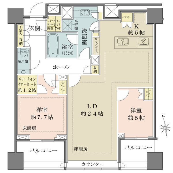 パークコートザ・三番町ハウスの間取図