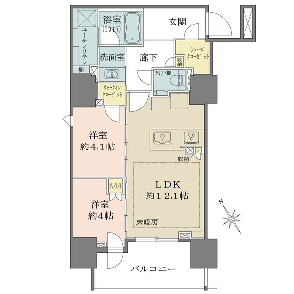 プラウド五反田の間取図