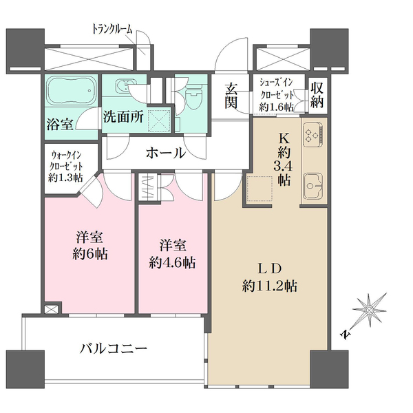 パークコート千代田富士見ザ　タワーの間取図