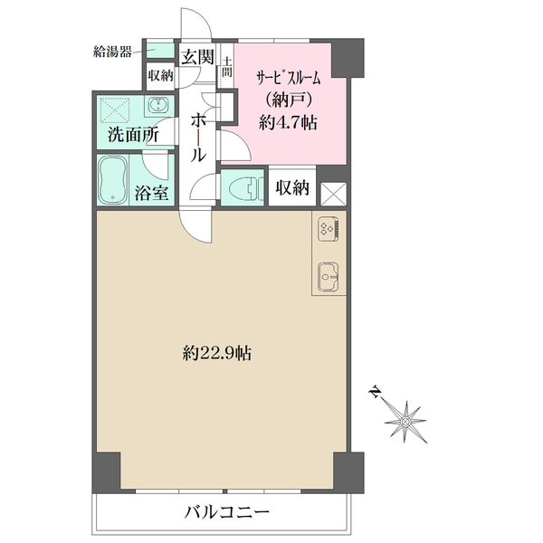 ルックハイツ江ノ島の間取図