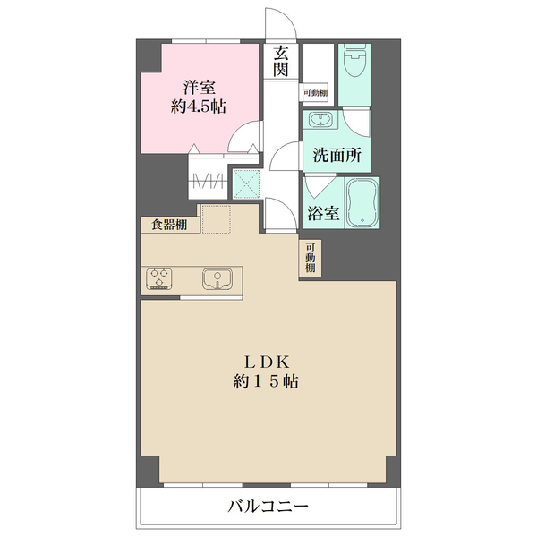 藤和戸越コープの間取図