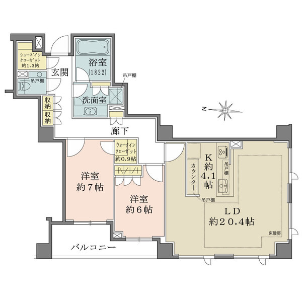 ザ・パークハウス池田山の間取図