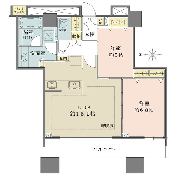 ミッドサザン・レジデンス御殿山の間取図