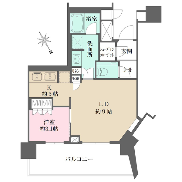 ザ・パークハウス戸越公園タワーの間取図
