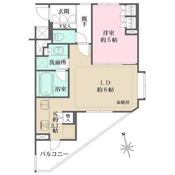 BELISTA品川中延の間取図