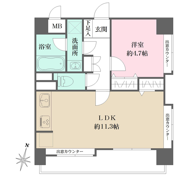 アルファホームズ新中野の間取図