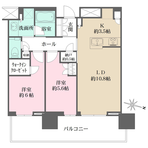 プラウドタワー目黒MARCの間取図