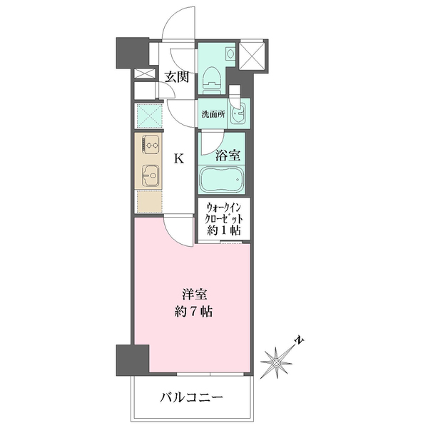 ザ・パークワンズ目黒不動前の間取図