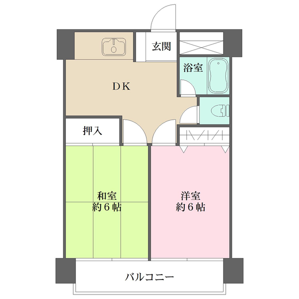 レイクヒル長原の間取図
