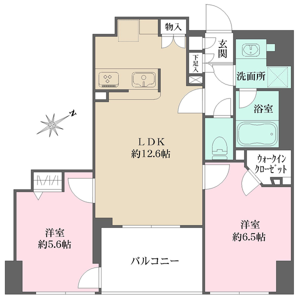 クレストフォルム戸越の間取図