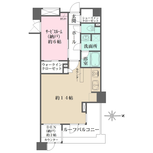 ピアース白金台三丁目の間取図