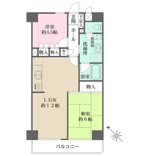 五反田スカイマンションの間取図