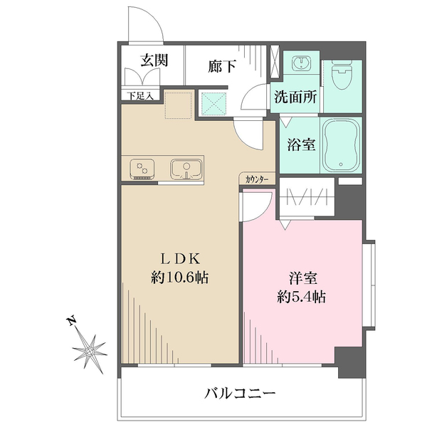マンション長原の間取図