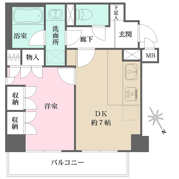 藤和シティコープ不動前の間取図
