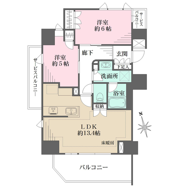ブリリア品川戸越パークスの間取図