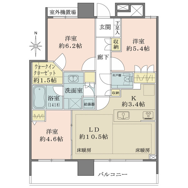 THE TOYOSU TOWERの間取図