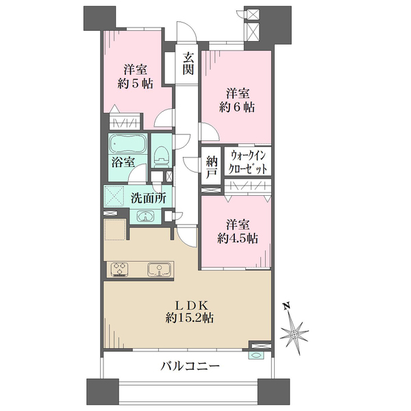 ブリリア品川中延の間取図