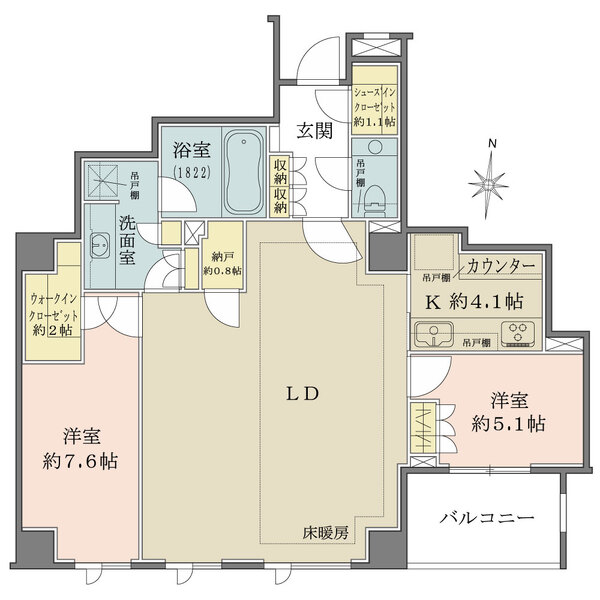 ザ・パークハウス池田山の間取図