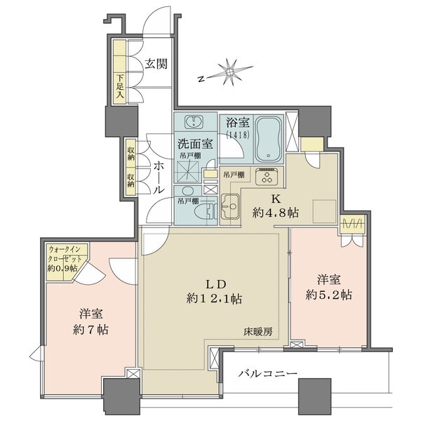 シティタワー高輪の間取図