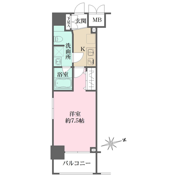 ジェノヴィア浜松町グリーンヴェールの間取図