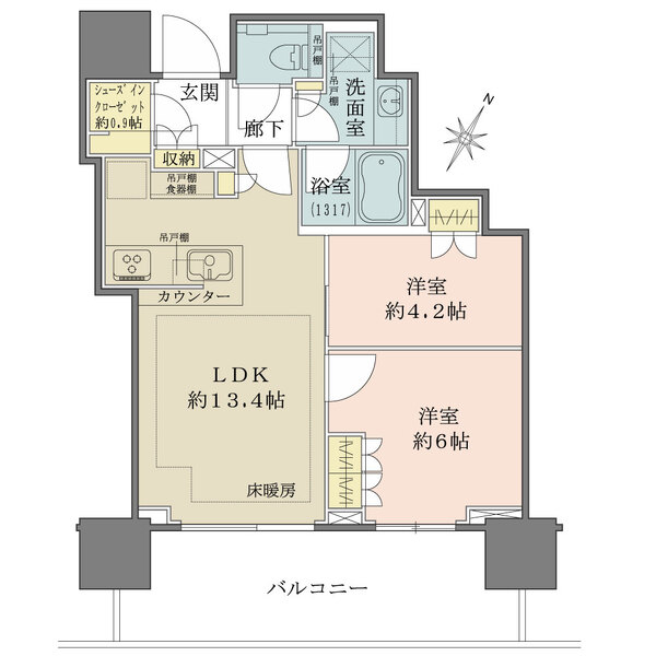 ザ・パークハウス日本橋蛎殻町レジデンスの間取図