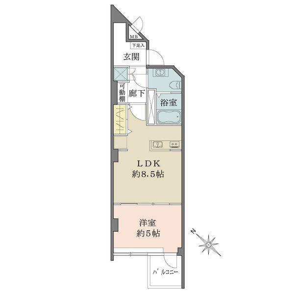 青山コーポラスの間取図