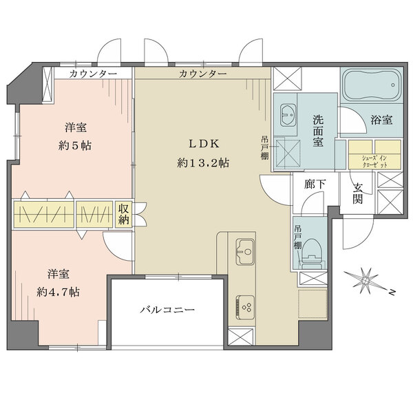 BELISTA日本橋小伝馬町の間取図