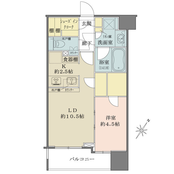 アスコットパーク日本橋小伝馬町の間取図
