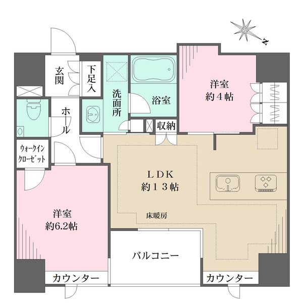 グリーンパーク日本橋堀留町の間取図