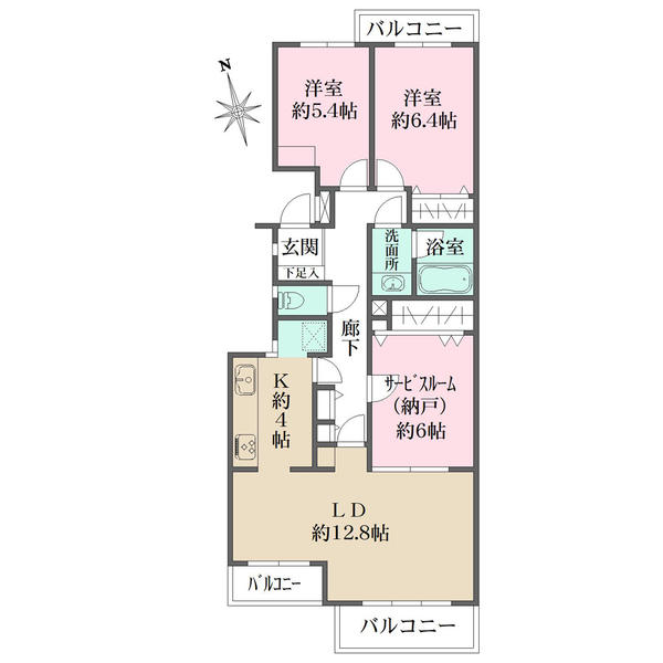 いずみプラザ保土ケ谷の間取図