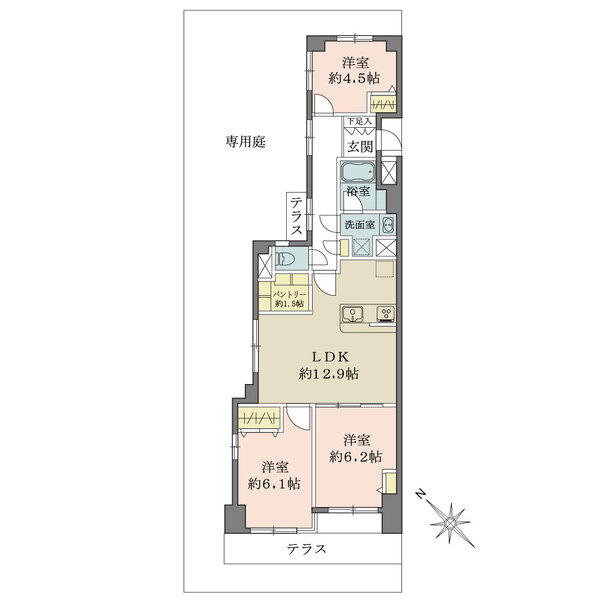 藤和上永谷ハイタウンの間取図