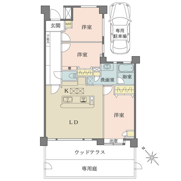 片瀬パークハウス・湘南江ノ島の間取図