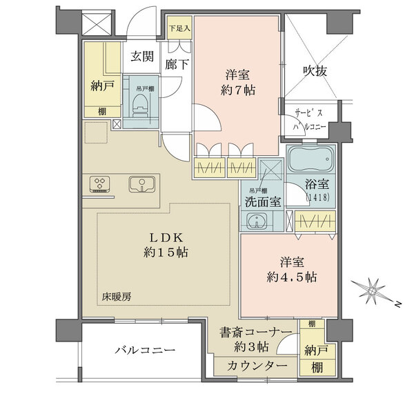 アージョ逗子の間取図