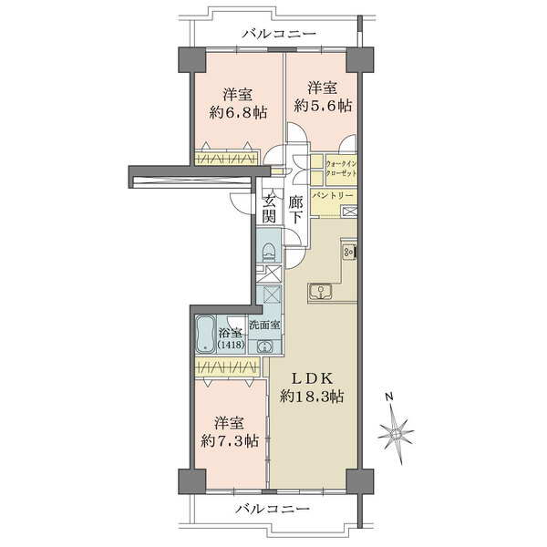 ニューシティ東戸塚パークヒルズの間取図