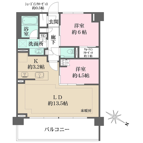 ザ・パークハウス横浜港南台の間取図