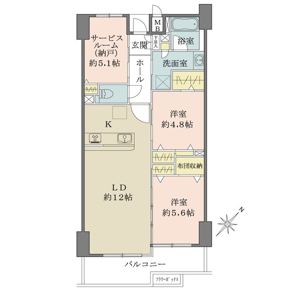 ルピナス戸塚参番館の間取図