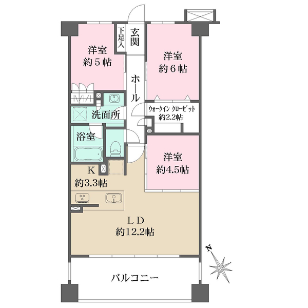 ヴェレーナ戸塚グランガーデンの間取図