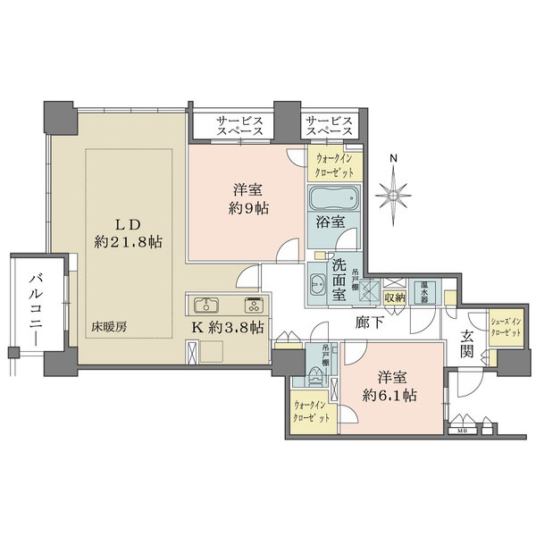 BELISTAタワー東戸塚の間取図
