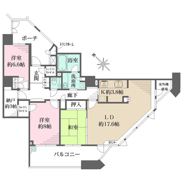 プライマルシティの間取図